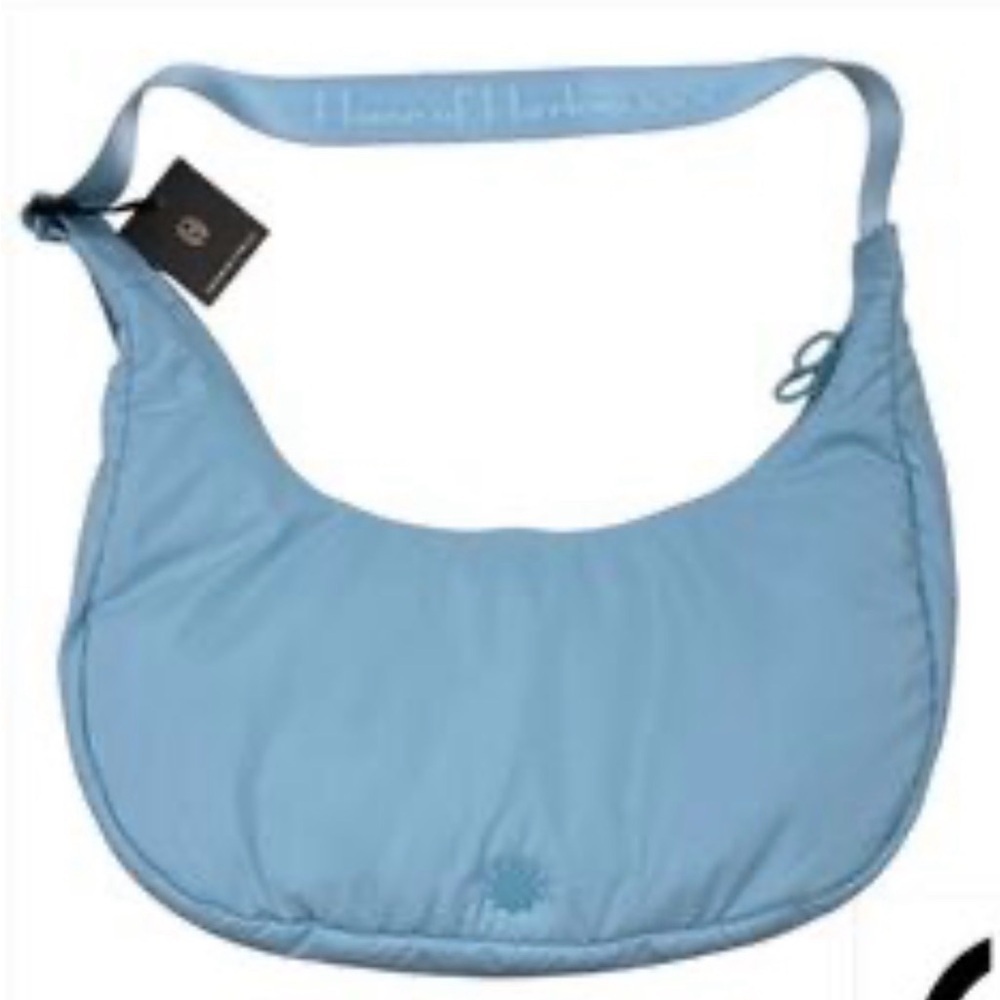 House of Harlow 1960 Crescent Moon Nylon Puffy Athleisure Bag - Blue